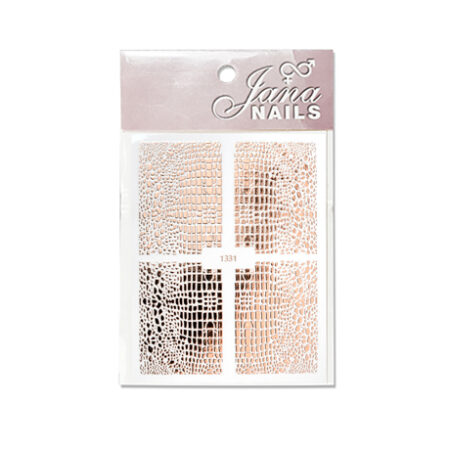 NAIL STICKERS -ANIMAL PRINT No1 rose gold