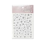 NAIL STICKERS SNOWFLAKES - SILVER
