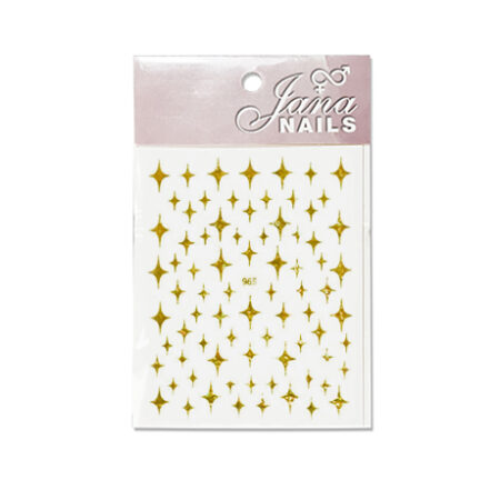 NAIL STICKERS STARS - HOLO GOLD