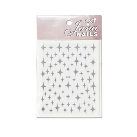 NAIL STICKERS STARS - SILVER