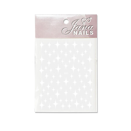 NAIL STICKERS STARS - WHITE